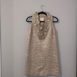 Kate Spade Gold Holiday Dress